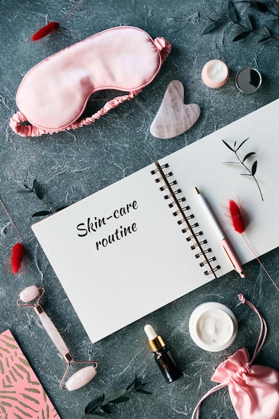 Demonstração de rotina de Skincare
